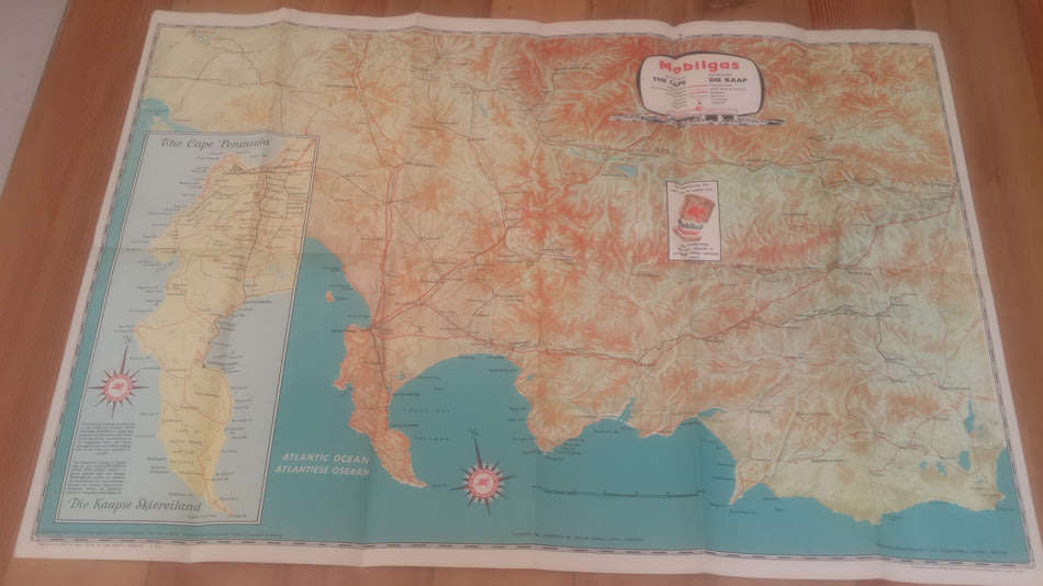 VINTAGE MOBILGAS ROAD MAP - CAPE TOWN - GALVIN & SALES CAPE TOWN 3/60