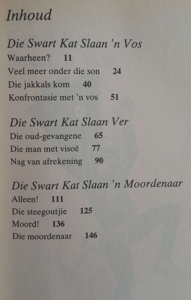 Die Swart Kat Slaan 'n Vos (Chris Sassner)