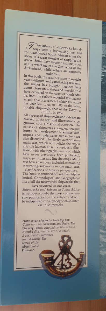 Shipwrecks & Salvage in South Africa: 1500 to the Present