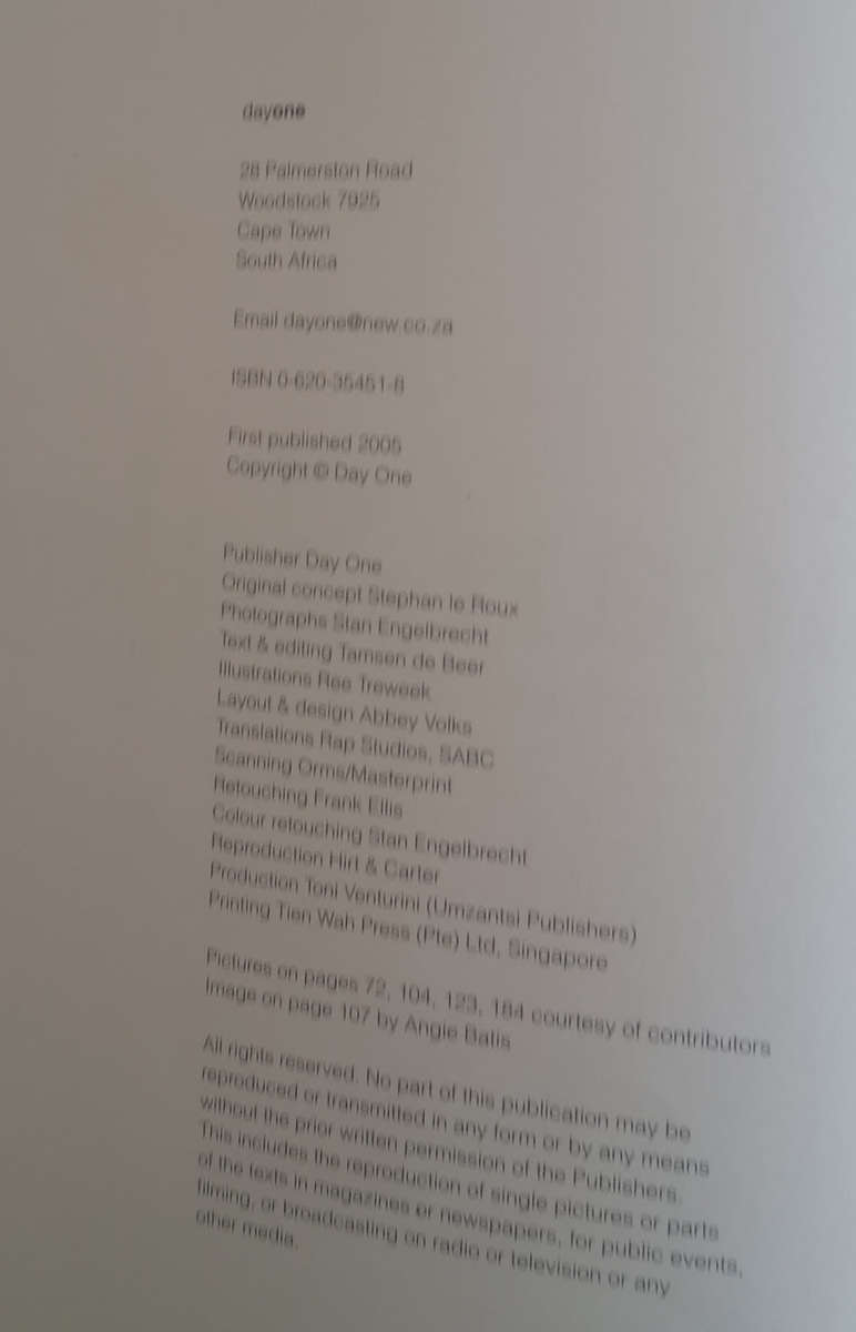 African Salad: A Portrait of South Africans at Home (Stan Engelbrecht and Tamsin de Beer)