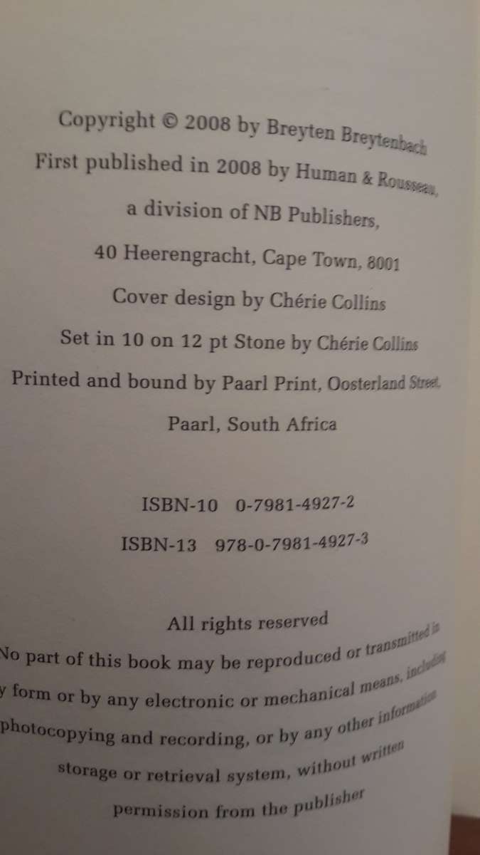 A Veil of Footsteps (Breyten Breytenbach)