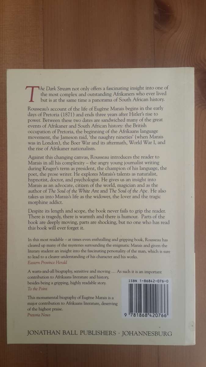 The Dark Stream: The Story Of Eugène N Marais