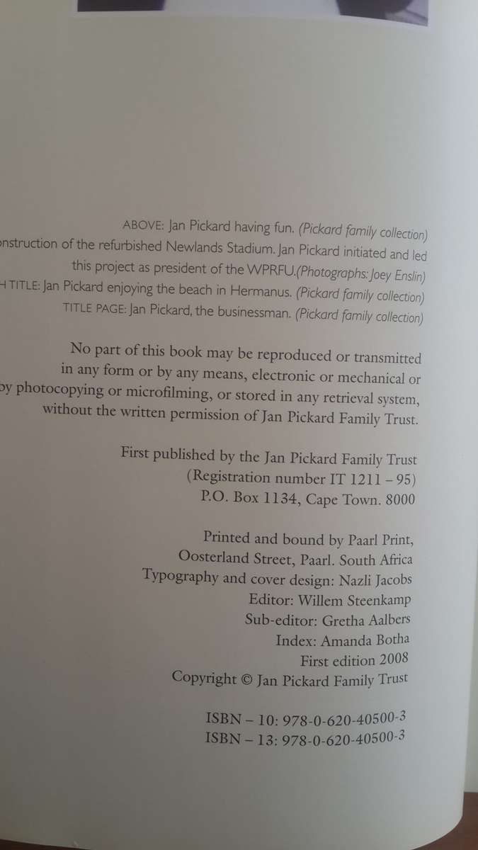 Larger Than Life: A Biography of Jan Bull Pickard