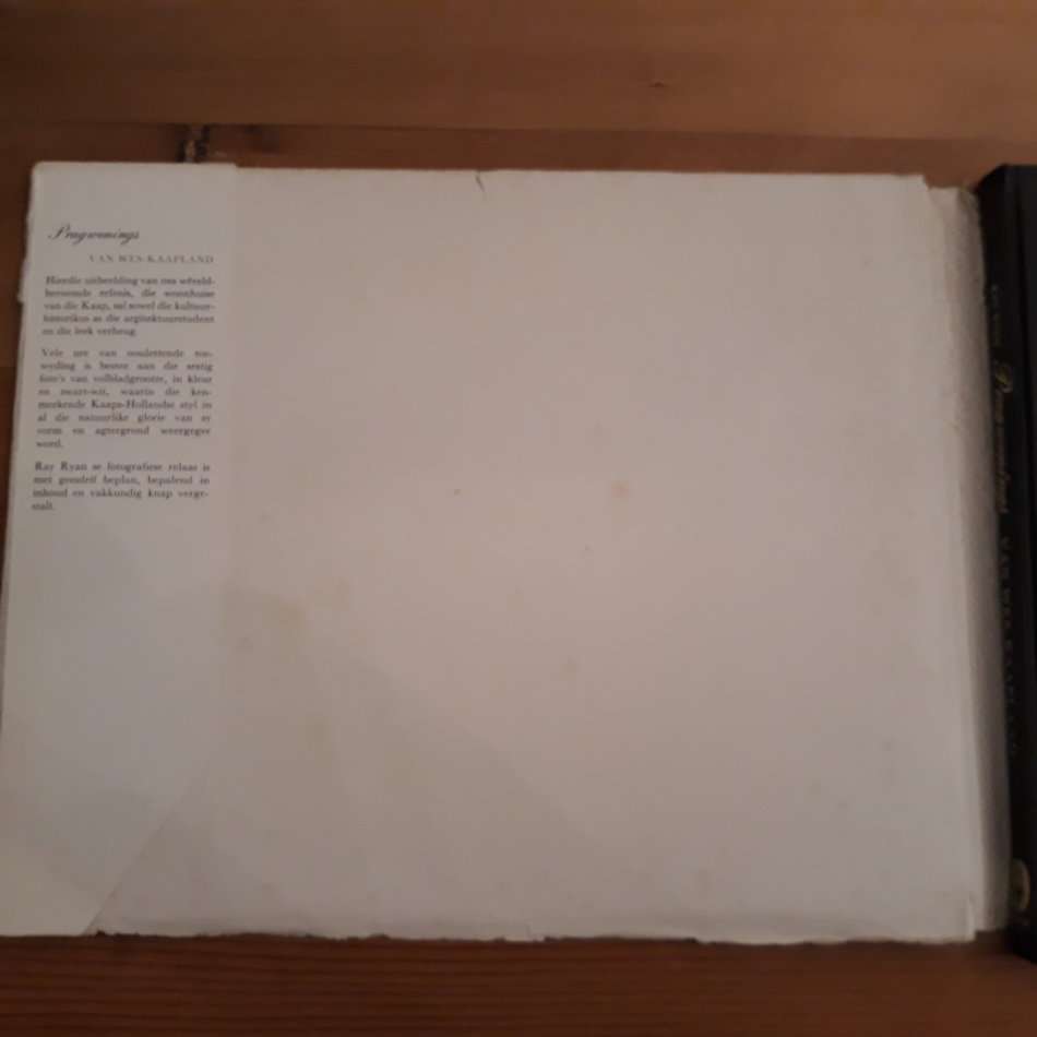 Pragwonings Van Wes-Kaapland (Ray Ryan)