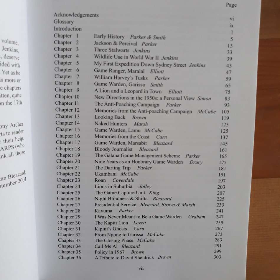 An Impossible Dream: Some of Kenya's Last Colonial Wardens Recall the Game Department in the Closing