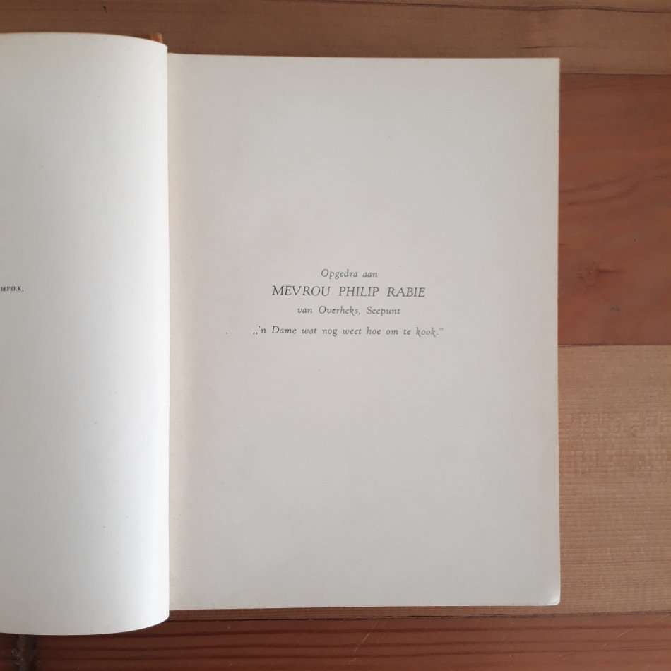 Kos vir die Kenner : 'n Kookboek met meer as Duisend Goeie Resepte