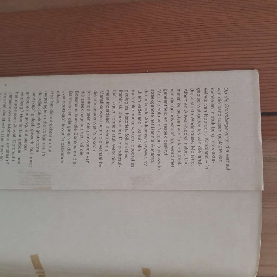 Op Die Stormberge: 'n Vertolking van 'n Streek