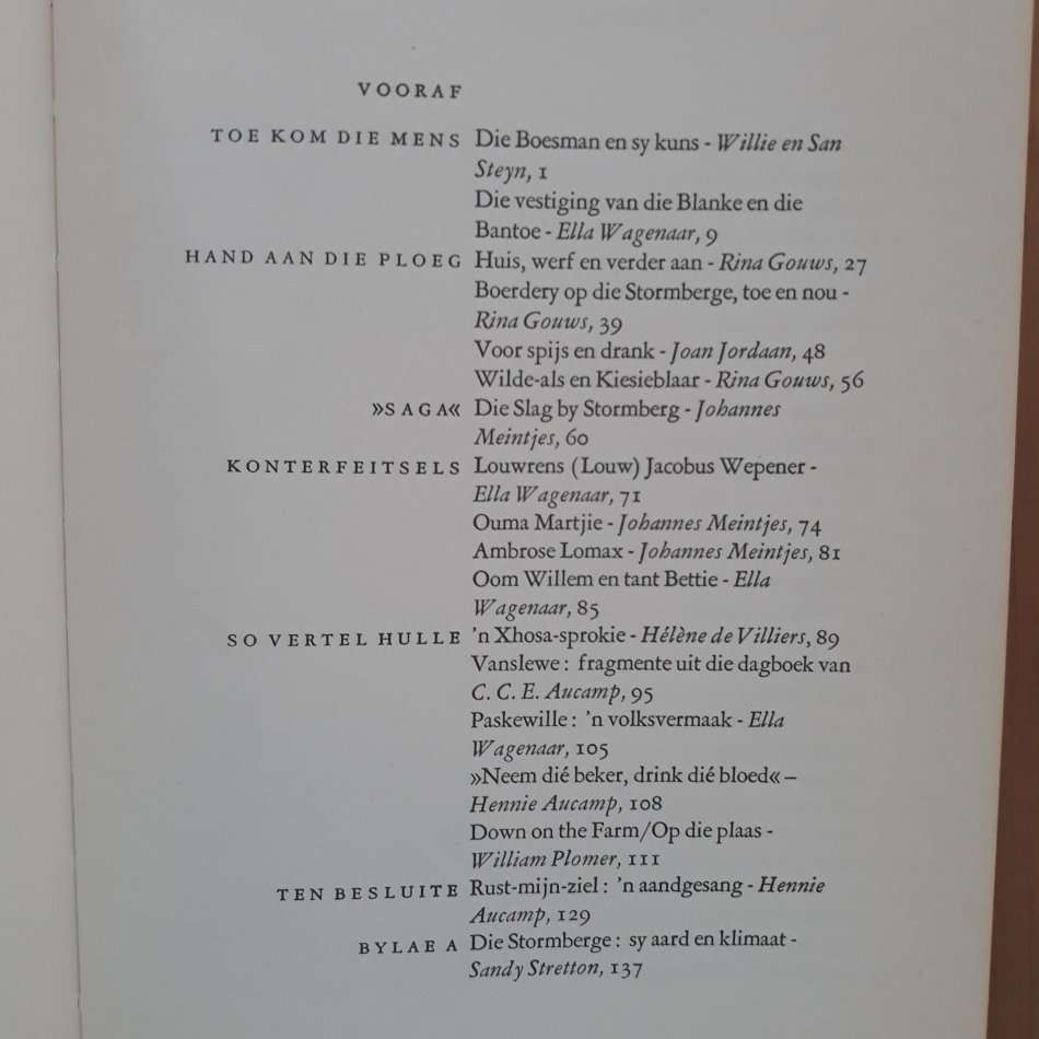 Op Die Stormberge: 'n Vertolking van 'n Streek