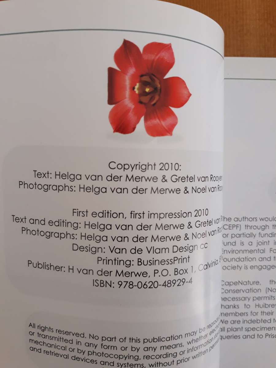 Wildflowers of the Roggeveld and Tanqua