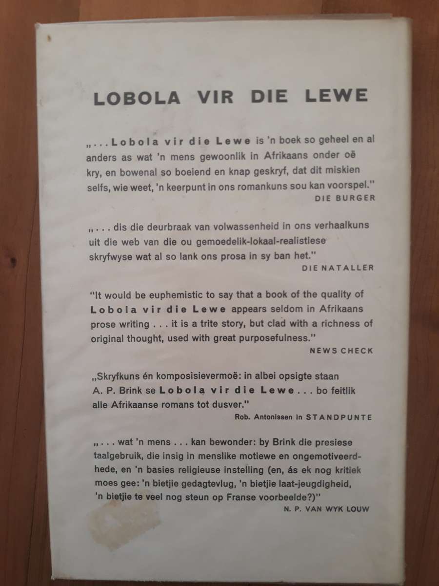 Lobola Vir Die Lewe (Andre P Brink)