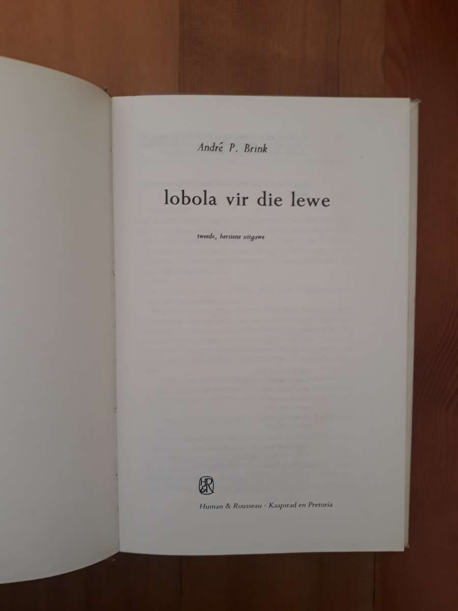 Lobola Vir Die Lewe (Andre P Brink)