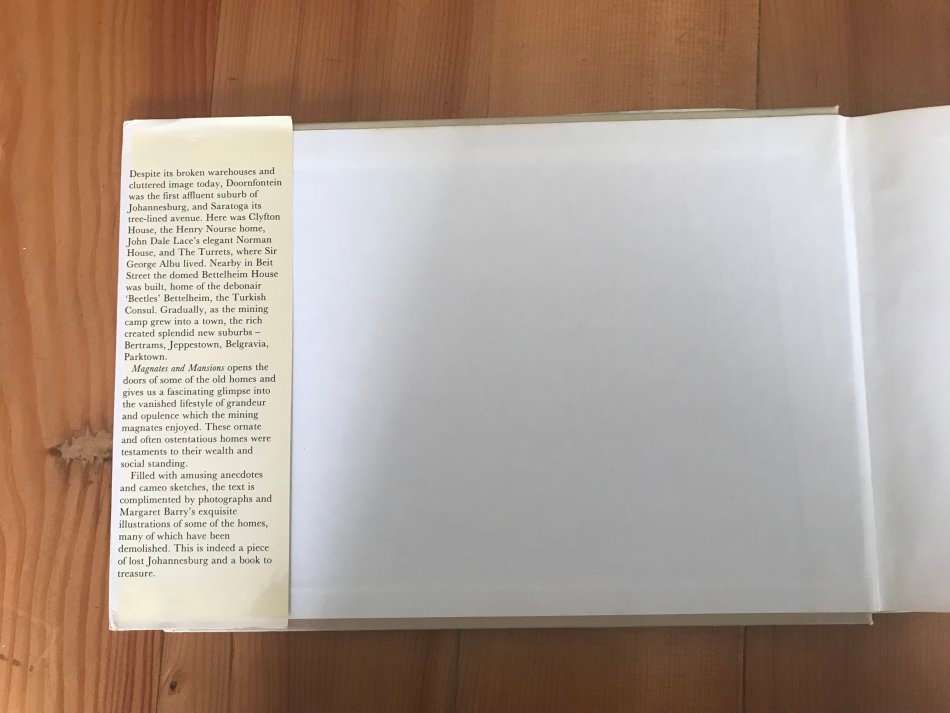 Magnates and mansions: Johannesburg, 1886-1914 - Margaret Barry and Nimmo Law