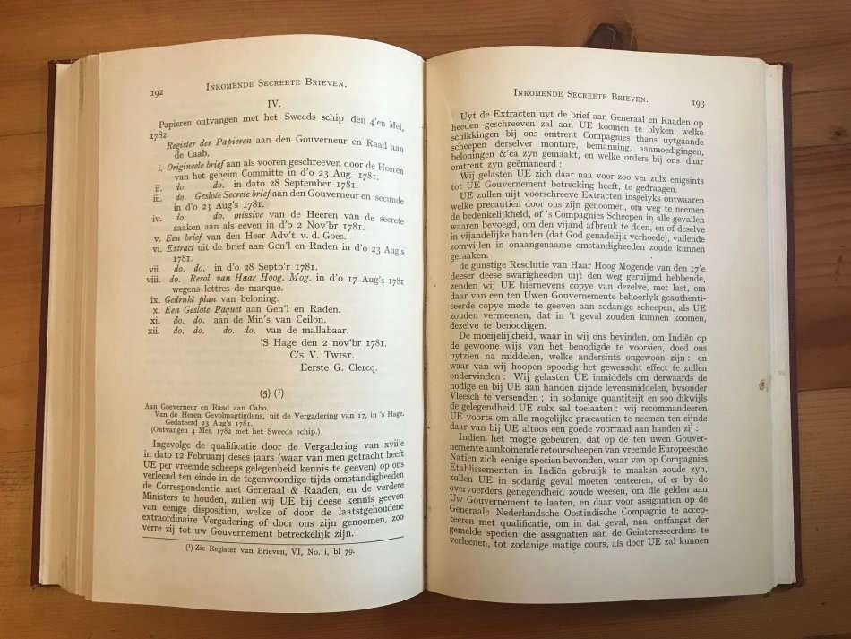 Kaapse Archiefstukken lopende over het jaar 1782 met de Secrete Correspondentie van 1778 tot 1782