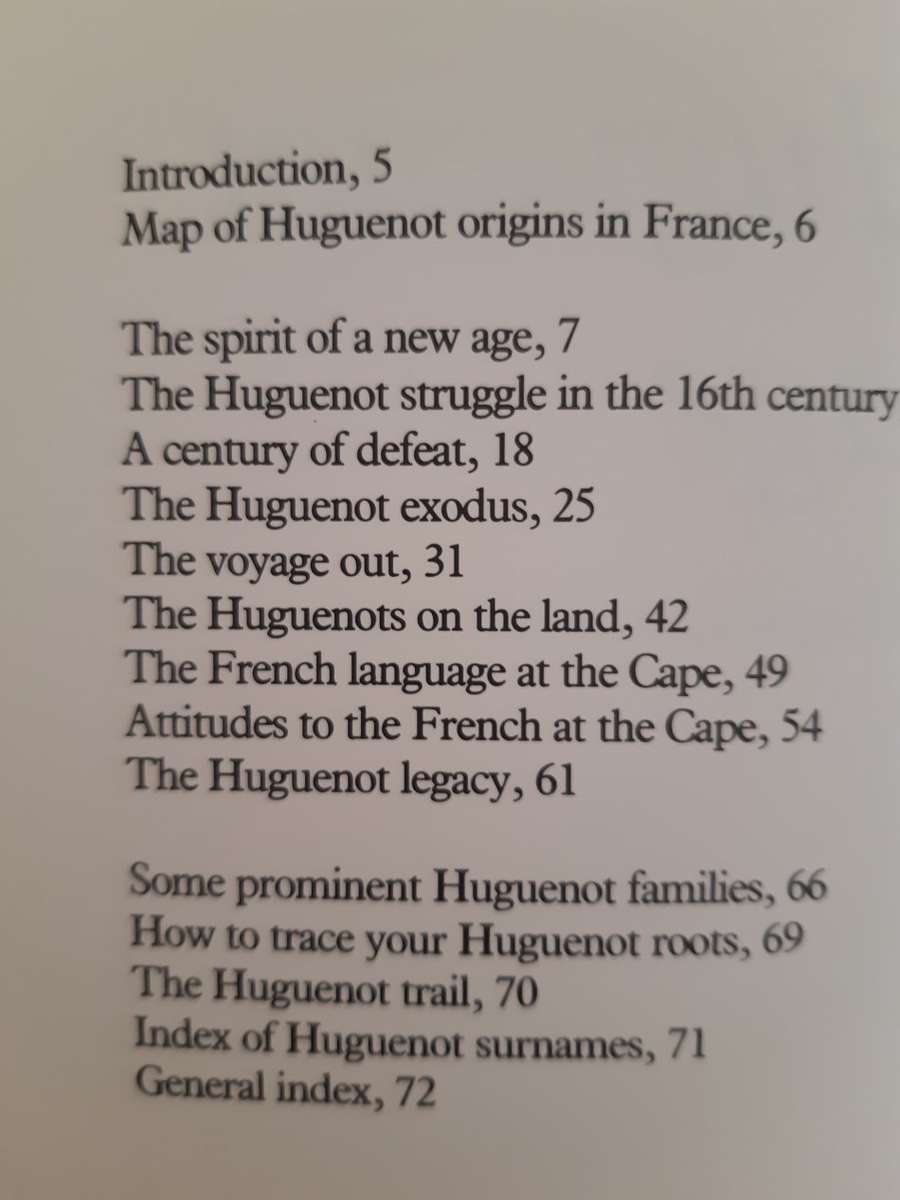 The Huguenot Heritage - The story of the Huguenots at the cape
