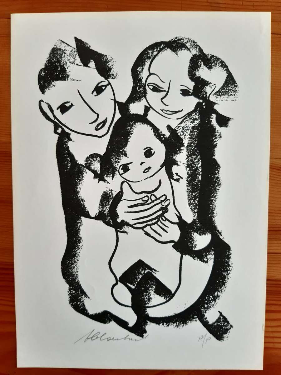 Frans Claerhout: Childbearing (artist's proof)