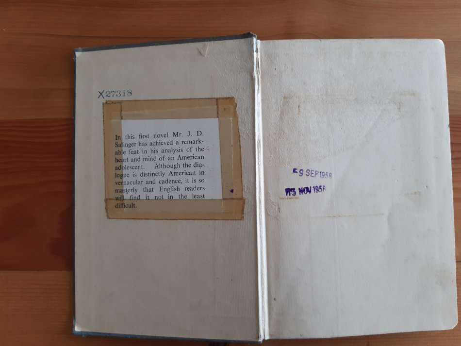 The Catcher in the Rye  J.D Salinger (first UK edition)