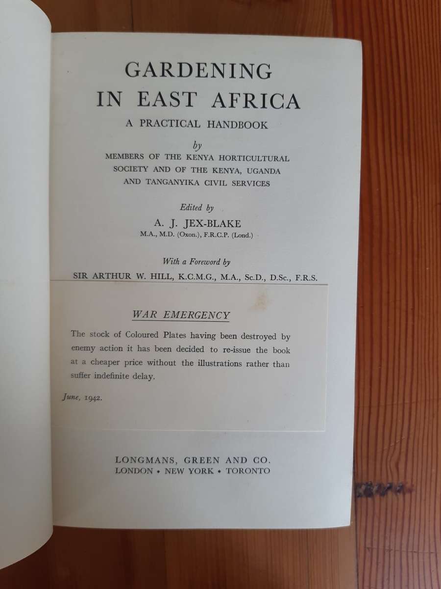Gardening in East Africa: A Practical Handbook by Members of the Royal Kenya Horticultural Society a