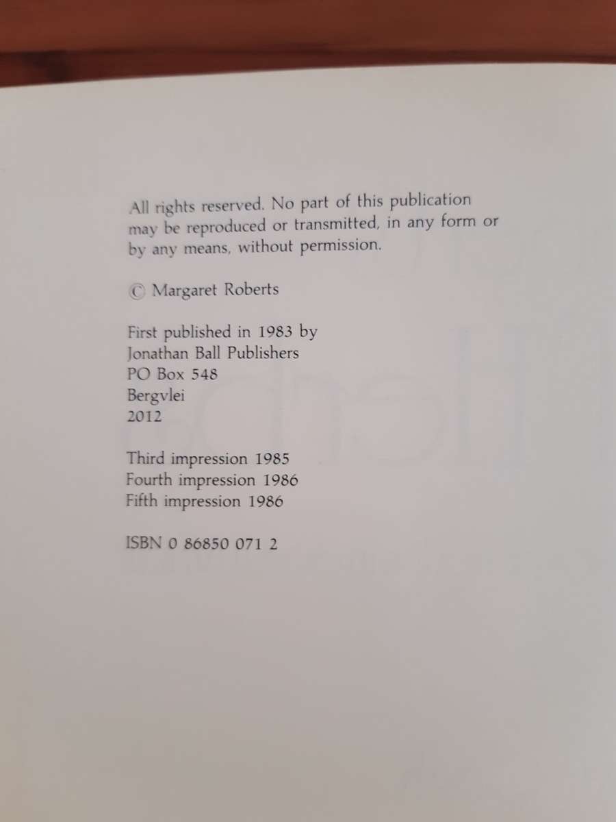 Margaret Roberts' Book of Herbs. The medicinal and culinary uses of herbs in South Africa