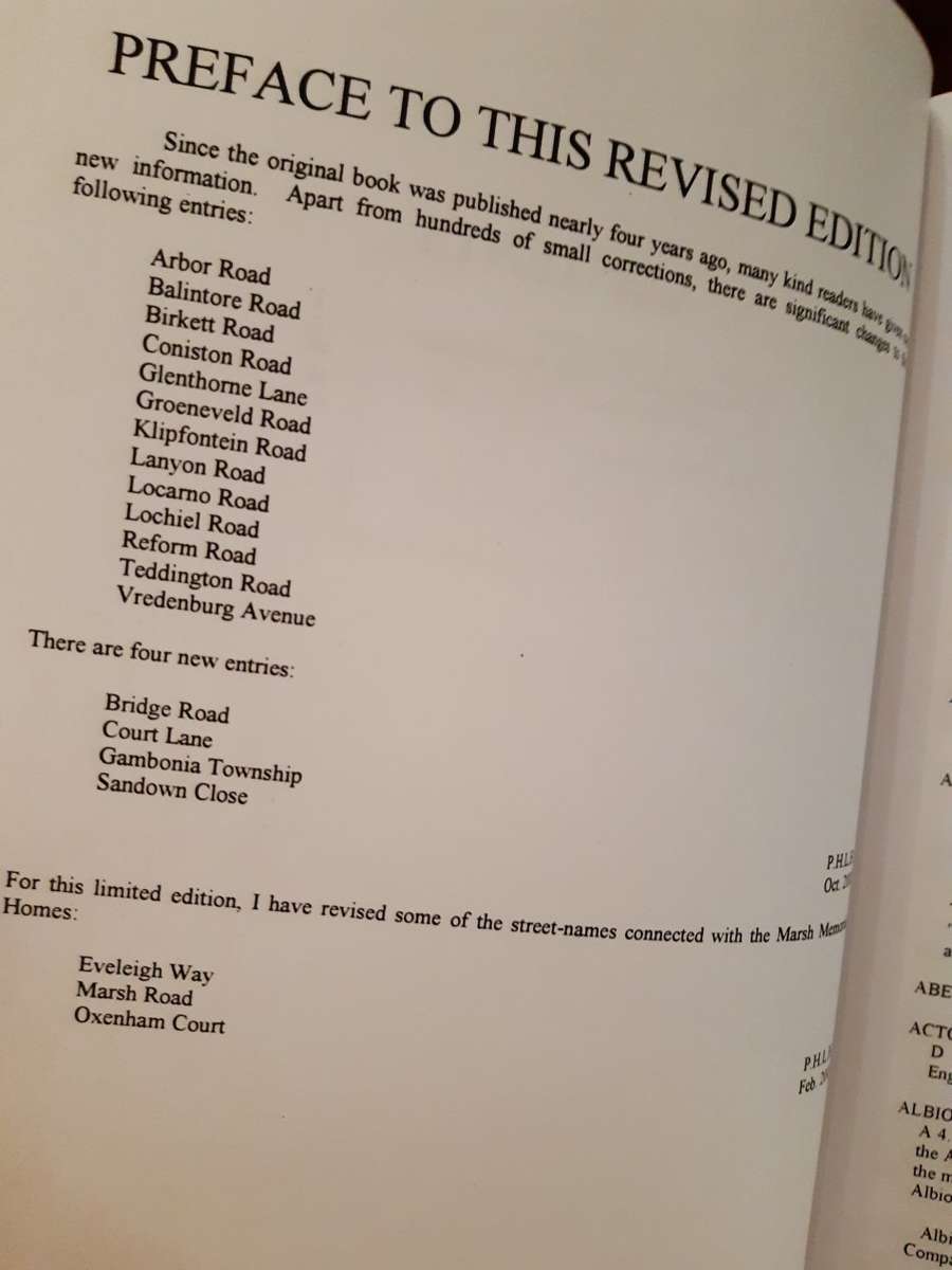 *SIGNED* Rondebosch and Rosebank Street Names - Peter Hart