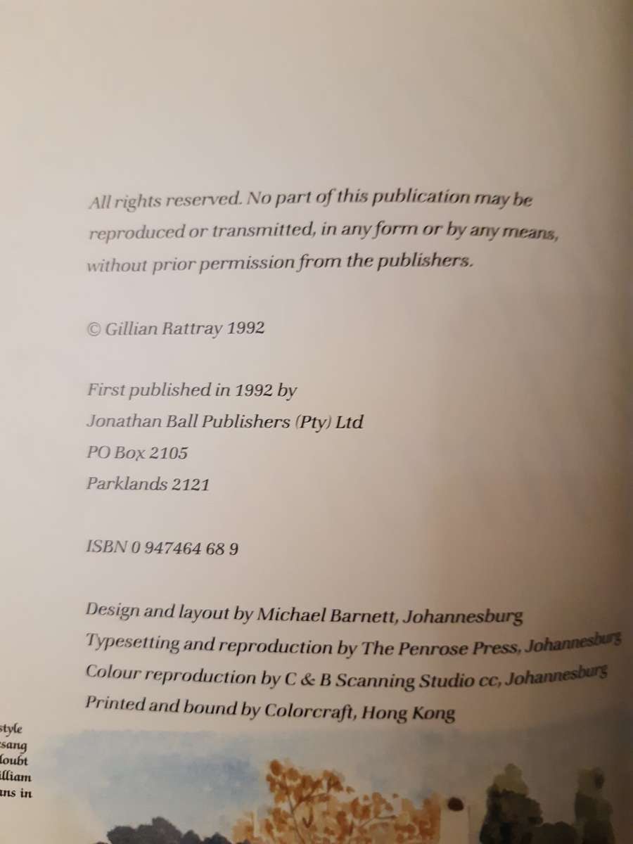 A Cape Country Chronicle - Gillian Rattray