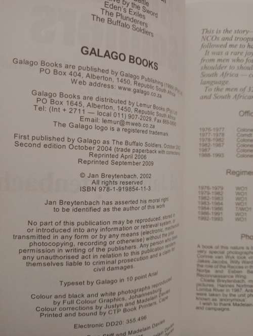 Buffalo Soldiers - The Story of South Africa`s 32-Battalion 1975 - 1993 - Jan Breytenbach