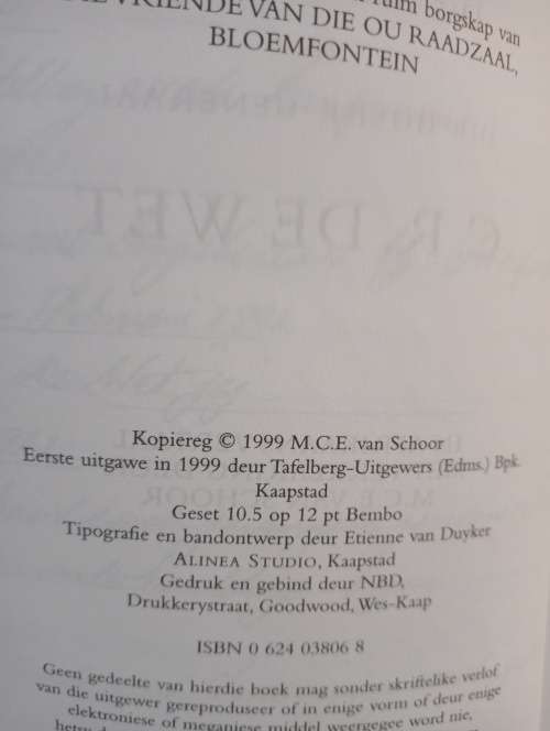 Die stryd tussen Boer en Brit: Die herinneringe van die Boere-General C.R. de Wet