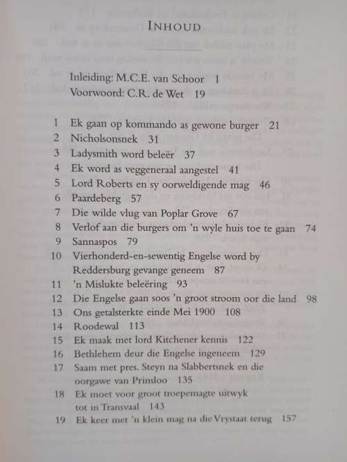 Die stryd tussen Boer en Brit: Die herinneringe van die Boere-General C.R. de Wet