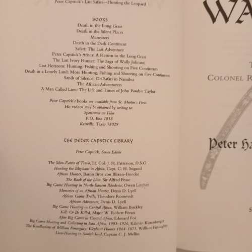 Warrior: The Legend Of Colonel Richard Meinertzhagen - Peter Hathaway Capstick