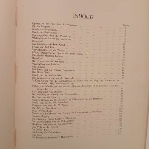 Bloedrivierse Eeufees-Gedenkboek - 16 Desember 1938
