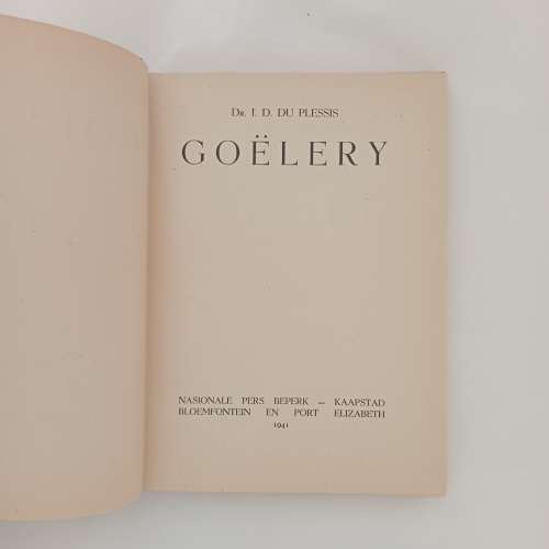 Goelery - I D du Plessis
