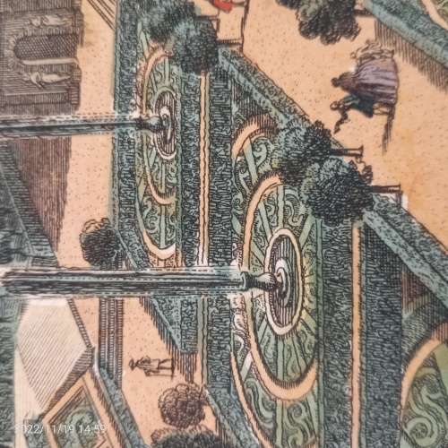 A View of the Seat of Belvedere in Vaticano near Rome. Vue de la Maison de Belvedere dans la Vatican