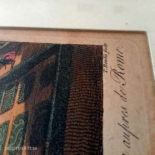 A View of the Seat of Belvedere in Vaticano near Rome. Vue de la Maison de Belvedere dans la Vatican