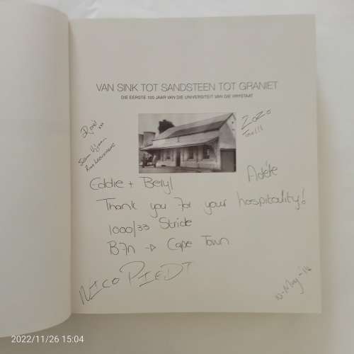 Van Sink tot Sandsteen tot Graniet: Die Universiteit van die Vrystaat