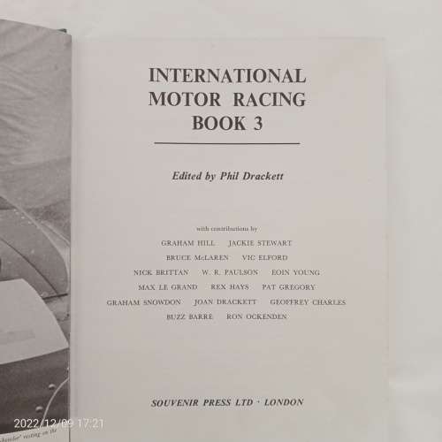 International Motor Racing Book No.3 - Edited By Phil Drackett