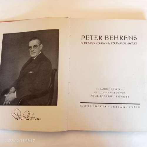 CLEARANCE! Peter Behrens - Sein Werk von 1909 bis zur Gegenwart
