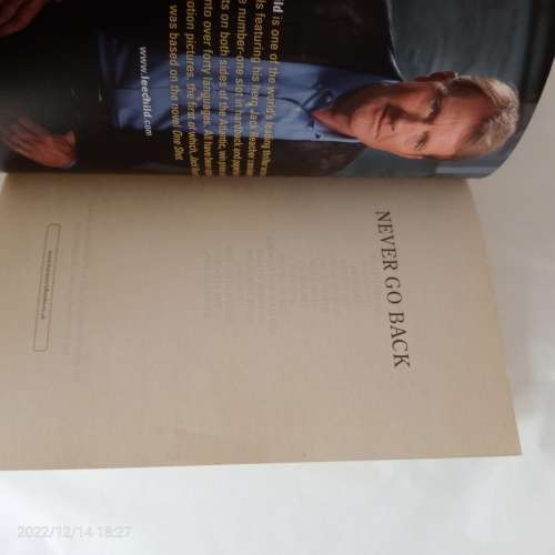 Never Go Back - Lee Child  (Paperback)