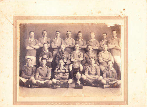 SAP (South African Police) photo of rugby team, dated 1920, Umtata