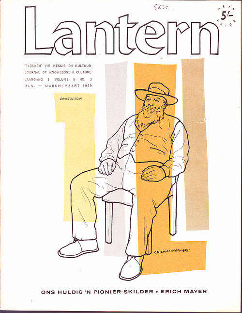 LANTERN - articles on Erich Mayer, Sydney Goldblatt - Jan-Mar 1959