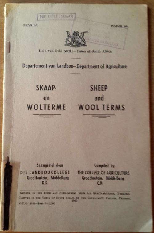 Skaap- en Wolterme :: Sheep and wool terms
