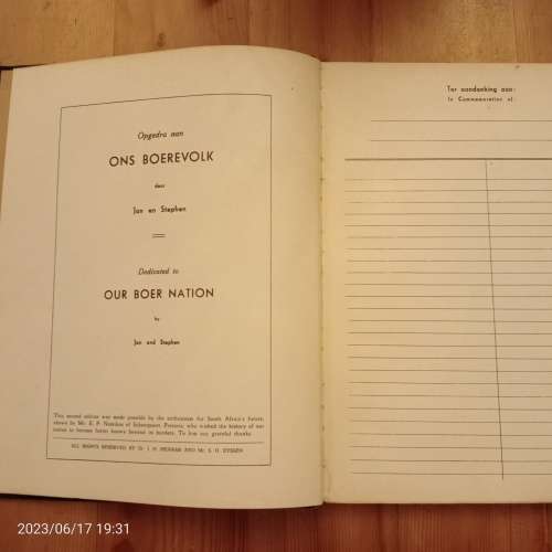 Ons Boerwording 1486-1949 The Creation of the Boer Nation