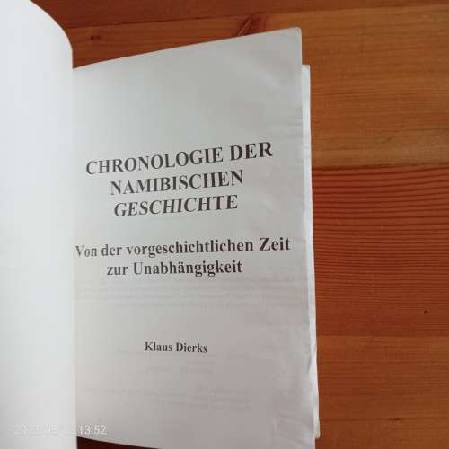 CLEARANCE! Chronologie der namibischen Geschichte - Von der vorgeschichtlichen Zeit Zeit zur