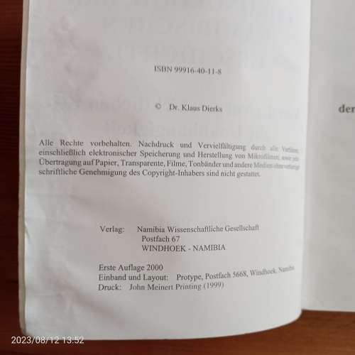 CLEARANCE! Chronologie der namibischen Geschichte - Von der vorgeschichtlichen Zeit Zeit zur