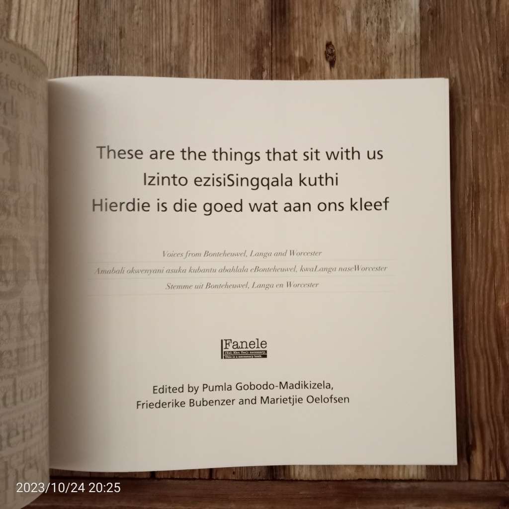 These Are the Things That Sit With Us - Pumla Gobodo-Madikizela