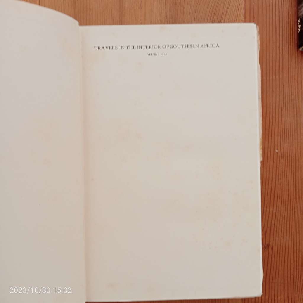 Travels in the Interior of Southern Africa - Volume 1 ONLY (William Burchell)