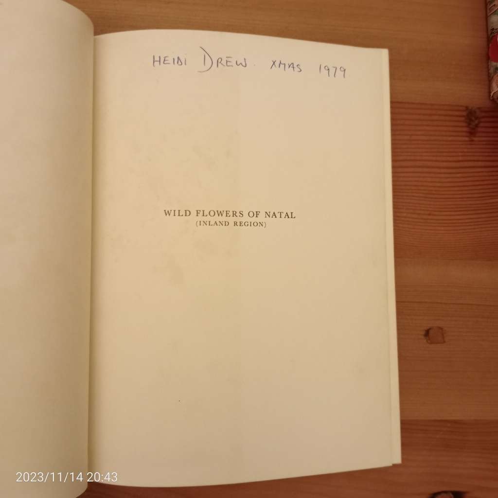 CLEARANCE! Wild Flowers of Natal (inland region) - Janet M. Gibson