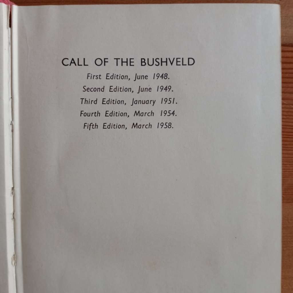 CLEARANCE! Call Of The Bushveld - A. C. White