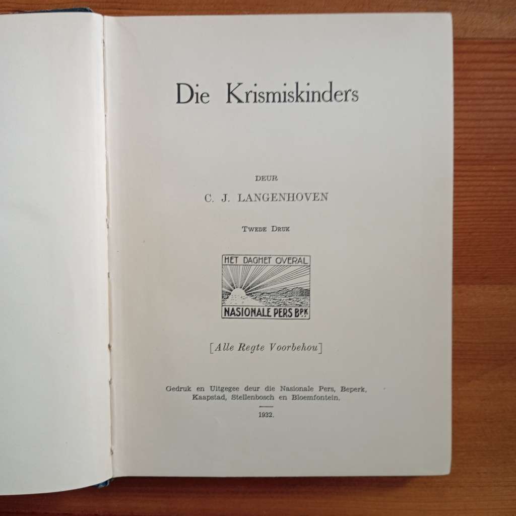 CLEARANCE! Almal se Boeke - Die Krismiskinders (CJ Langenhoven)