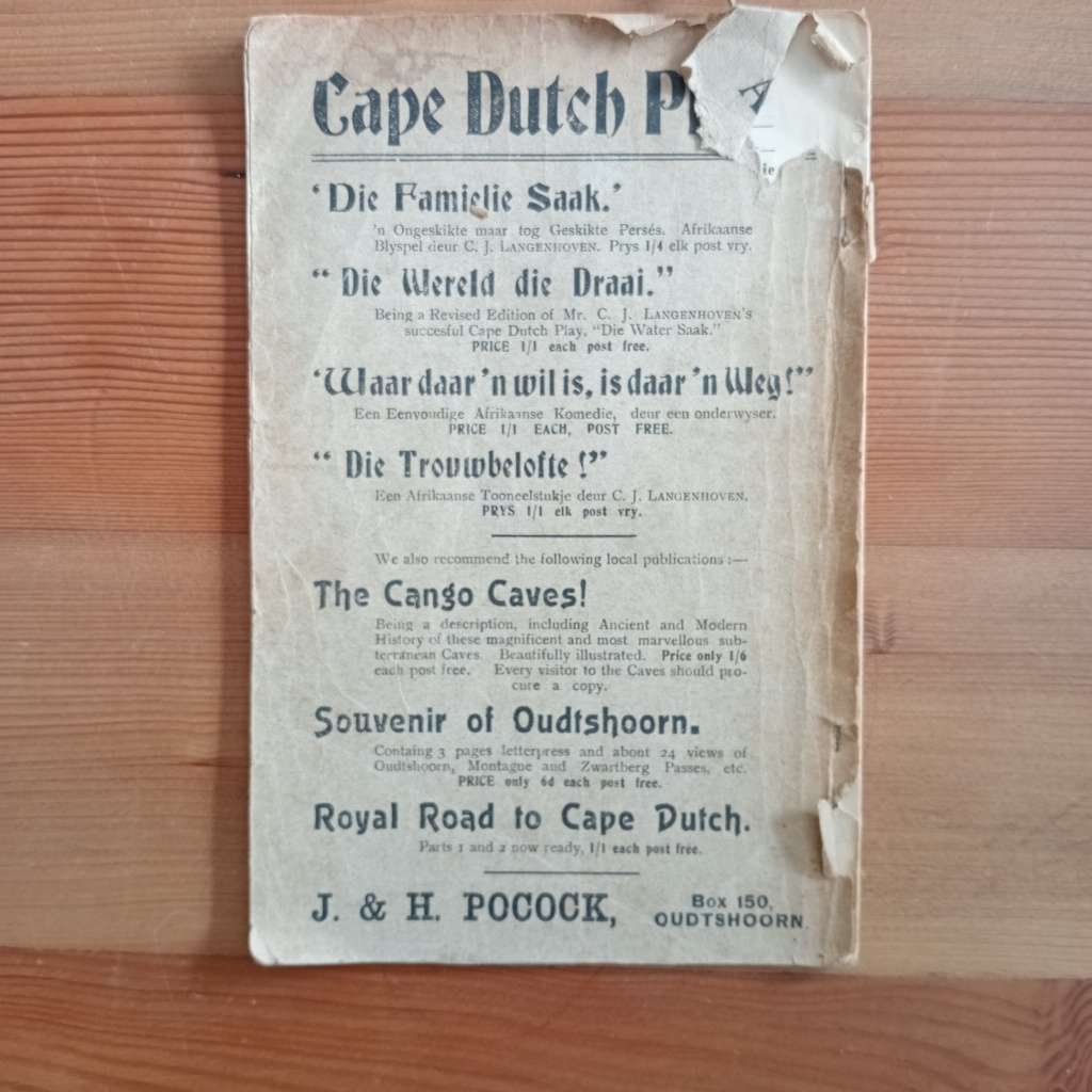 Famielie Saak `n Ongeskikte Maar Tog Geskikte Perses Afrikaanse Blyspel - C. J. Langenhoven