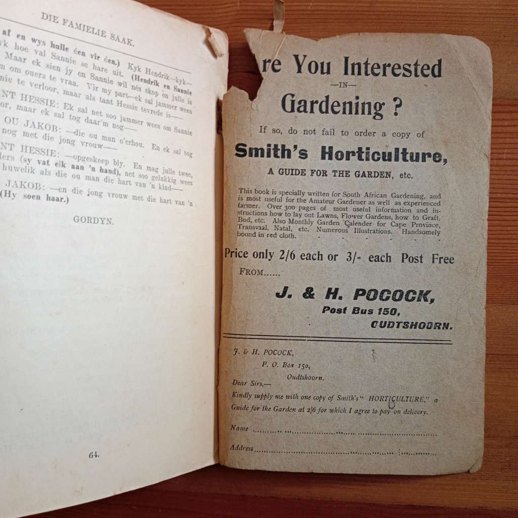 Famielie Saak `n Ongeskikte Maar Tog Geskikte Perses Afrikaanse Blyspel - C. J. Langenhoven