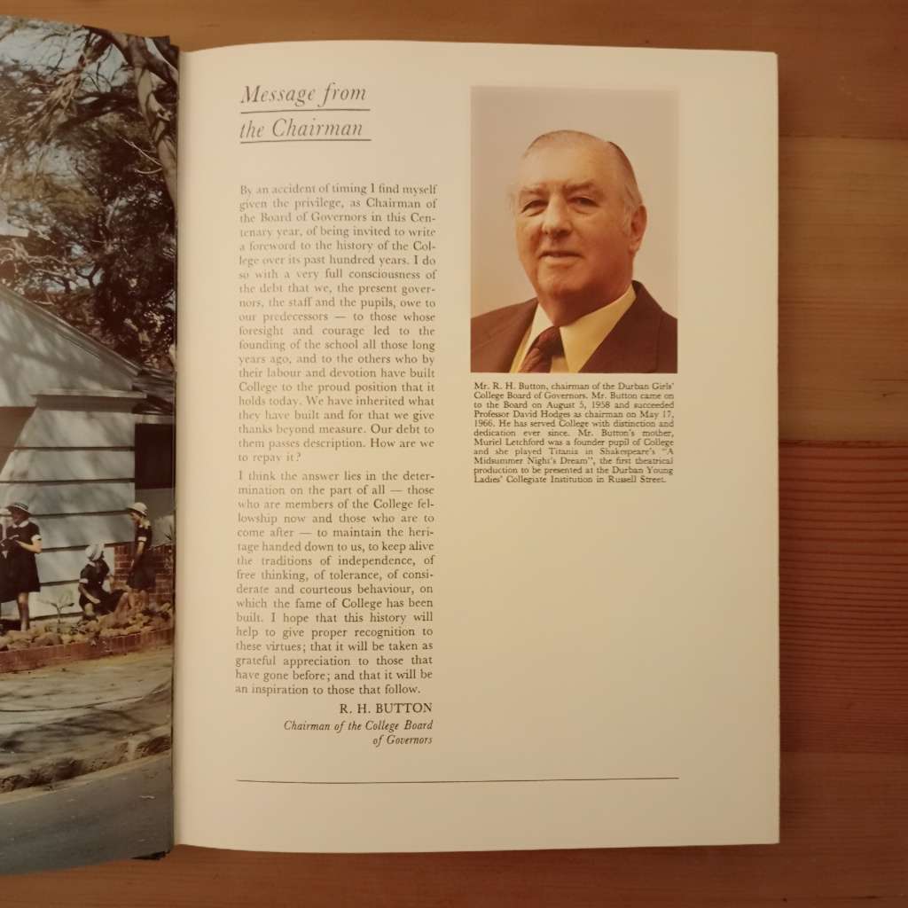 CLEARANCE!  The Happy Ship: A History of Durban Girls` College 1877-1977 - Joyce Wrinch-Schulz